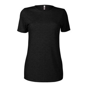Delta Platinum Ladies' Tri-Blend Short Sleeve Crew Neck Tee Shirt