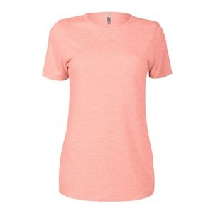Delta Platinum Ladies' Tri-Blend Short Sleeve Crew Neck Tee Shirt