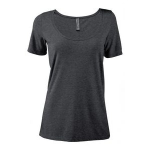 Delta Platinum Ladies' Tri-Blend Short Sleeve Scoop Neck Tee Shirt
