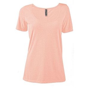 Delta Platinum Ladies' Tri-Blend Short Sleeve Scoop Neck Tee Shirt