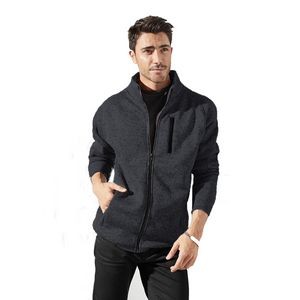 Burnside Men's Sweater Knit Fleece Jacket