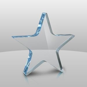 Blue Star Paperweight (7 1/2"x7 1/2"x1")