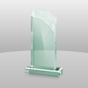 Jade Green Acrylic Summit Award II (7 1/4"x4"x2")