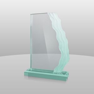 Vertical Mount Jade Green Wave Length Award (9