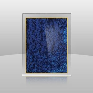 Blue Marble Print Wall Plaque (8"x10"x1")