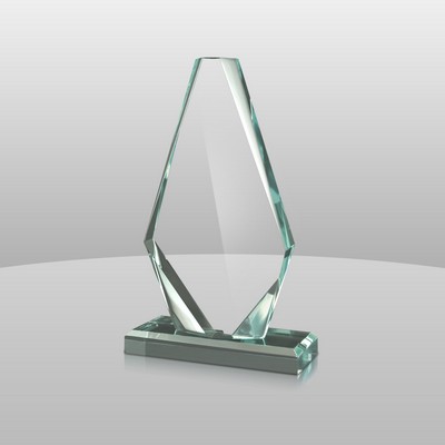 Jade Green Acrylic Pinnacle Award I (10 1/4"x5"x2")