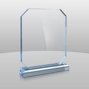 Vertical Mount Blue Rectangular Award I (9
