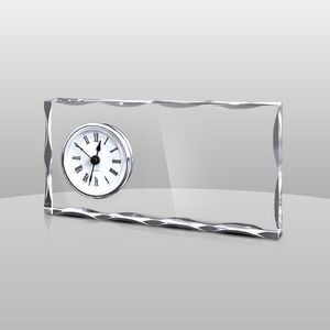 Clear Acrylic Award Clock (8"x4"x1")