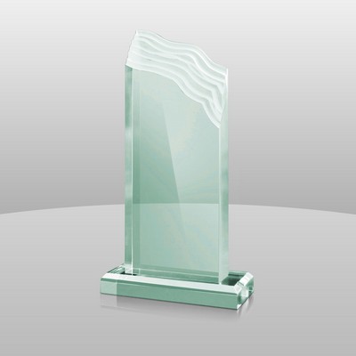 Jade Green Acrylic Summit Award II (9 1/4"x5"x2")
