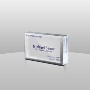 Acrylic Business Card Holder (2"x3 1/2"x1")