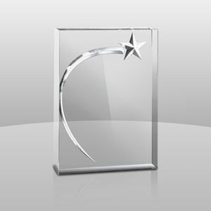Monolith Collection 3D Shining Star I w/3D Shooting Star (6 3/4"x4 3/4"x1")