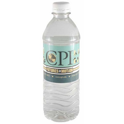 16.9 Oz. Custom Labeled Bottled Spring Water w/Flat Cap