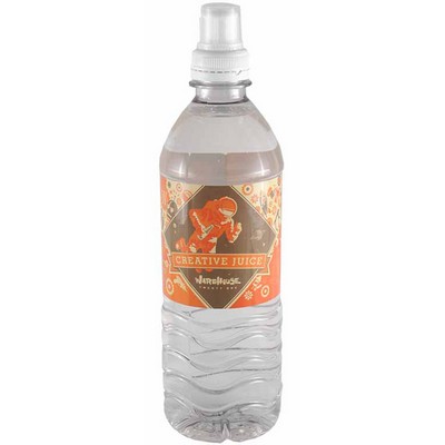 16.9 Oz. Custom Labeled Bottled Spring Water w/Sport Cap