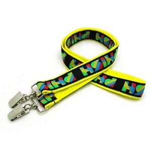 1" Woven Lanyard w/ Double Standard Attachment