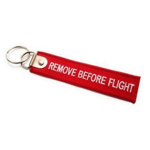 Woven Remove Before Flight Key Tag
