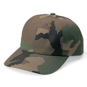 Unstructured Camouflage Twill Cap w/ Relaxed Fit