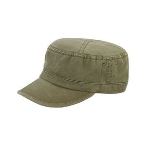 Enzyme Washed Cotton Twill Army Solid Cap