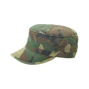 Enzyme Washed Cotton Twill Army Camouflage Cap