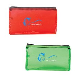 Tinted Jelly Zipper Pouch CUSTOM OVERSEAS ONLY 1000PC MIN