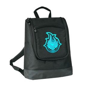 Computer Backpack With Faux Leather Bottom CUSTOM ONLY 1000PC MIN