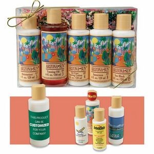 Sampler Gift Set W/Five 4 Oz. Products In Plastic Box With Bow