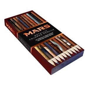 Mars Metallic Colored Pencils (10 pencils featuring photos from NASA (10 Sh