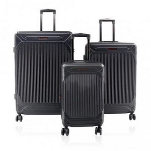 Luggage Set Suitcase Double 360° Wheels Durable Expandable Travel Suitcase - Black