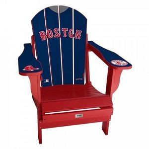 MLB Resin Folding Adirondack Jersey Chair - Boston Red Sox, Red