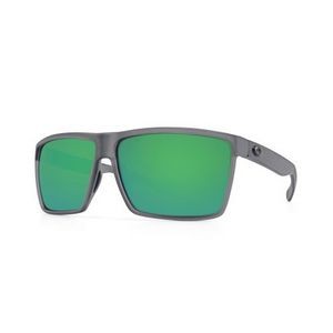 Rincon Polarized Sunglasses - Matte Smoke/Green, 63