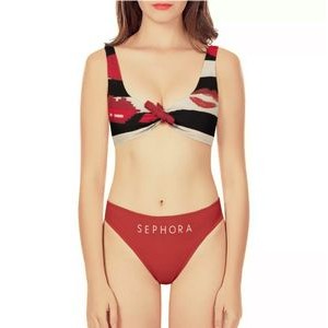 Women's Bow Front Bikinis w/Full Color Printing