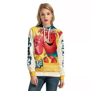 Women's All Over Print Hoodie w/Full Color Printing