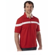 Men's Cross-Stripe Polo Shirt