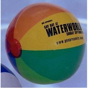 Rainbow Inflatable Beachballs / 16"