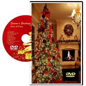 DVD Christmas Music Fireplace
