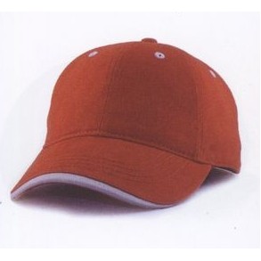 Micro Brushed Cotton Twill Cap with Contrast Lip Peak