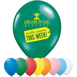 9" Qualatex Round Standard Colour Latex Balloon