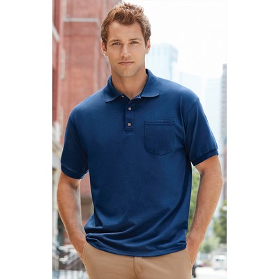 Gildan® DryBlend® Short Sleeve Jersey Polo Shirt w/Pocket