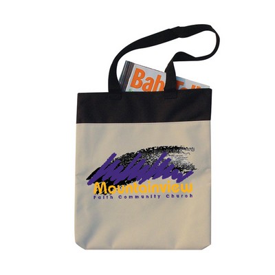 Two Tone Polyester Meeting Tote ( Four Colors Available )