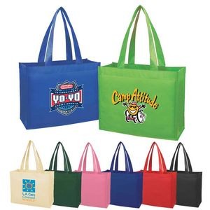 16" Medium Non-Woven Tote Bag with 6" Gusset ( Blank Item $0.99(R), 100pcs min.)