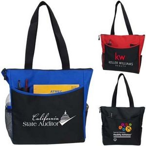 Convention Tote with Side Pockets and Pen Holders ( Overseas Production Only )