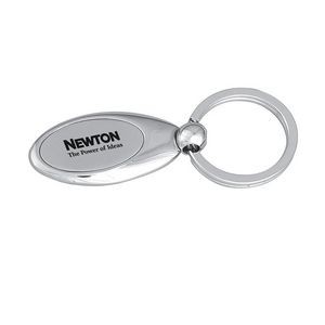 Oval Nickel Plated Key Ring
