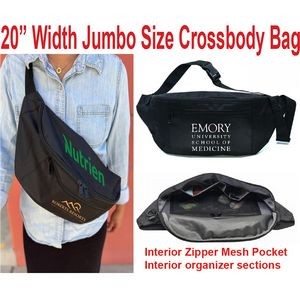 Jumbo Cross Body Padded Fanny Pack ( Can Be Used As Sling Pack )