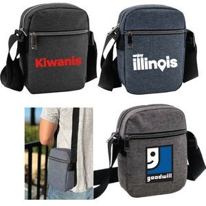 Essentials Crossbody Bag (Two Zippered Compartments Plus A Rear Slip Pocket)