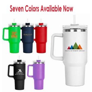 40oz. Hydra Quench Stainless Steel Travel Mug ( Blank Special at $9.99 (R), 100 min.)