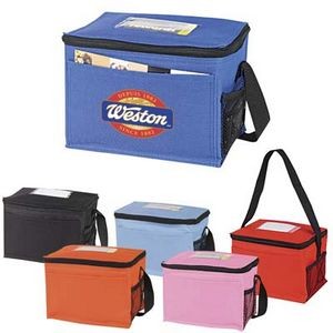600D Polyester Cooler W/ ID Holder and Mesh Pocket