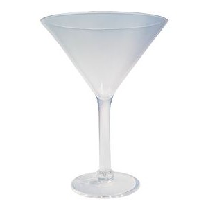 10 Oz. Acrylic Martini Glass - Blank