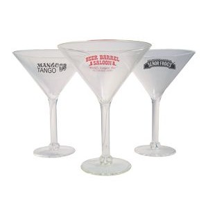 10 Oz. Acrylic Martini Glass - Imprinted
