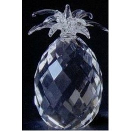 Optic Crystal Pineapple w/Clear Leaves