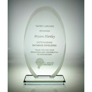 Starfire Glass Golf Serenity Award (8"x4-3/8"x3/8")
