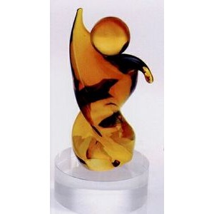 Small Glass Dancing Figure Award